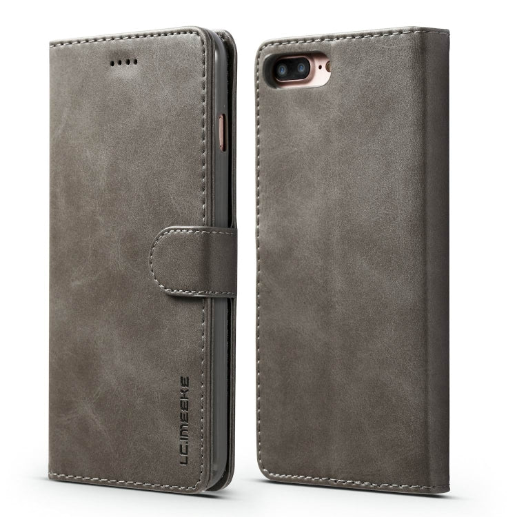 For iPhone SE 2022 / SE 2020 / 8 / 7 LC.IMEEKE Calf Texture Horizontal Flip Leather Case with Holder & Card Slots & Wallet