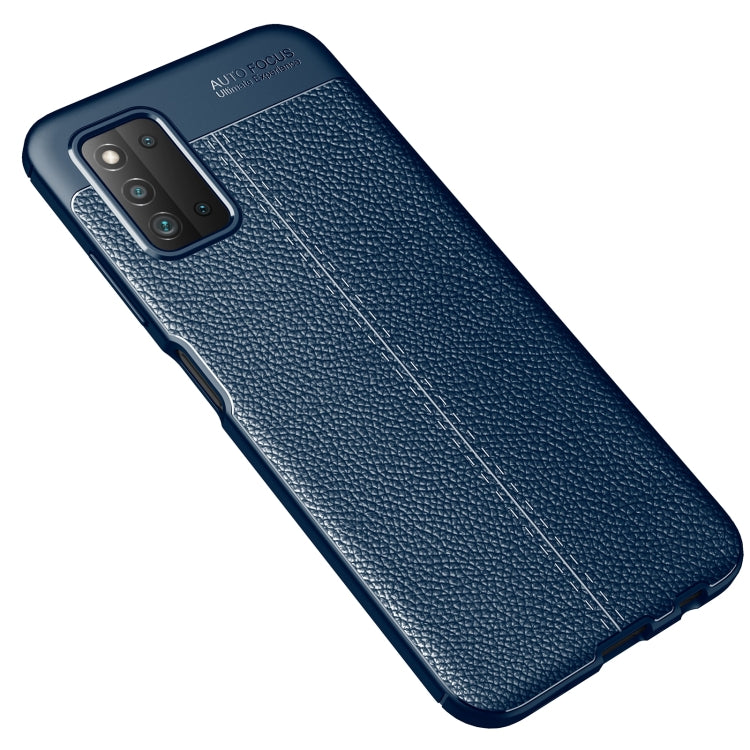 For Samsung Galaxy A03s 166mm Litchi Texture TPU Shockproof Case