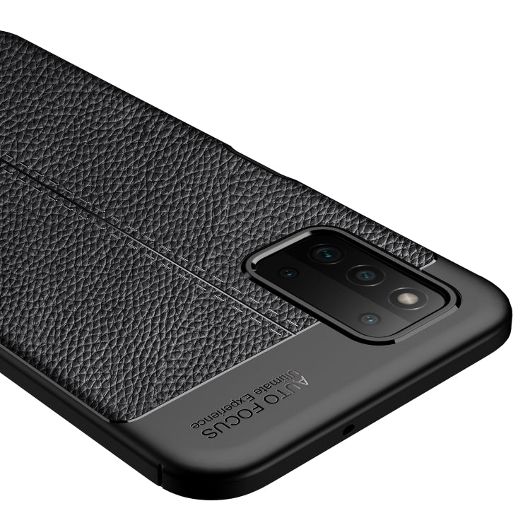 For Samsung Galaxy A03s 166mm Litchi Texture TPU Shockproof Case
