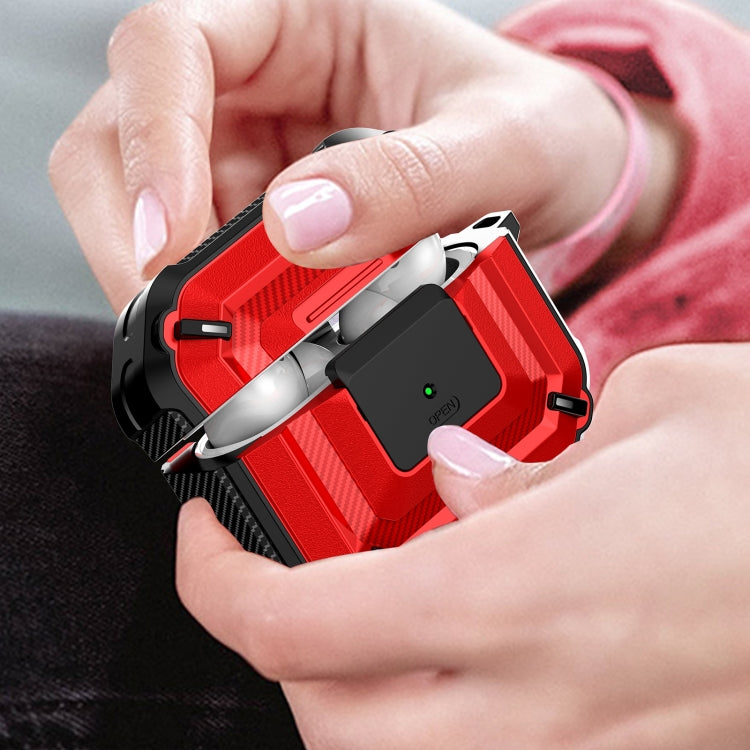 Diamond Texture Earphone Protective Case with Switch & Hook For AirPods 3