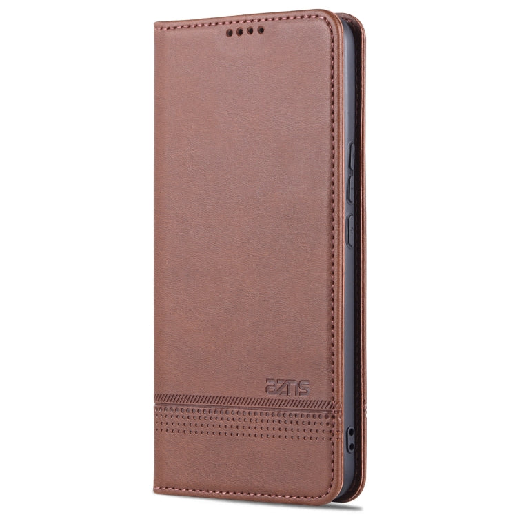 For U-MAGIC 30e AZNS Magnetic Calf Texture Horizontal Flip Leather Case with Card Slots & Holder & Wallet