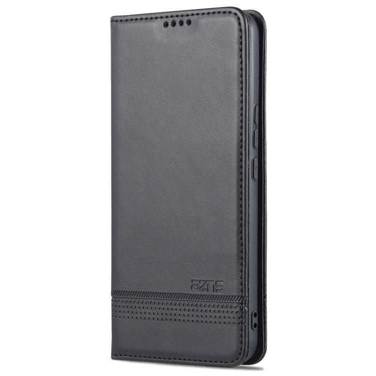For U-MAGIC 30e AZNS Magnetic Calf Texture Horizontal Flip Leather Case with Card Slots & Holder & Wallet