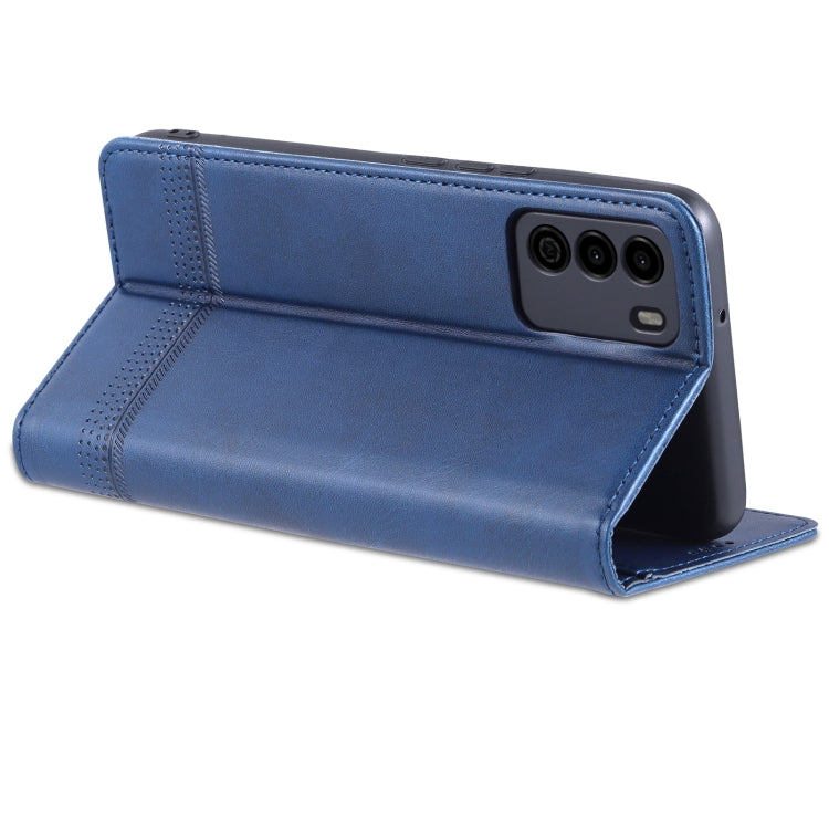 For U-MAGIC 30e AZNS Magnetic Calf Texture Horizontal Flip Leather Case with Card Slots & Holder & Wallet