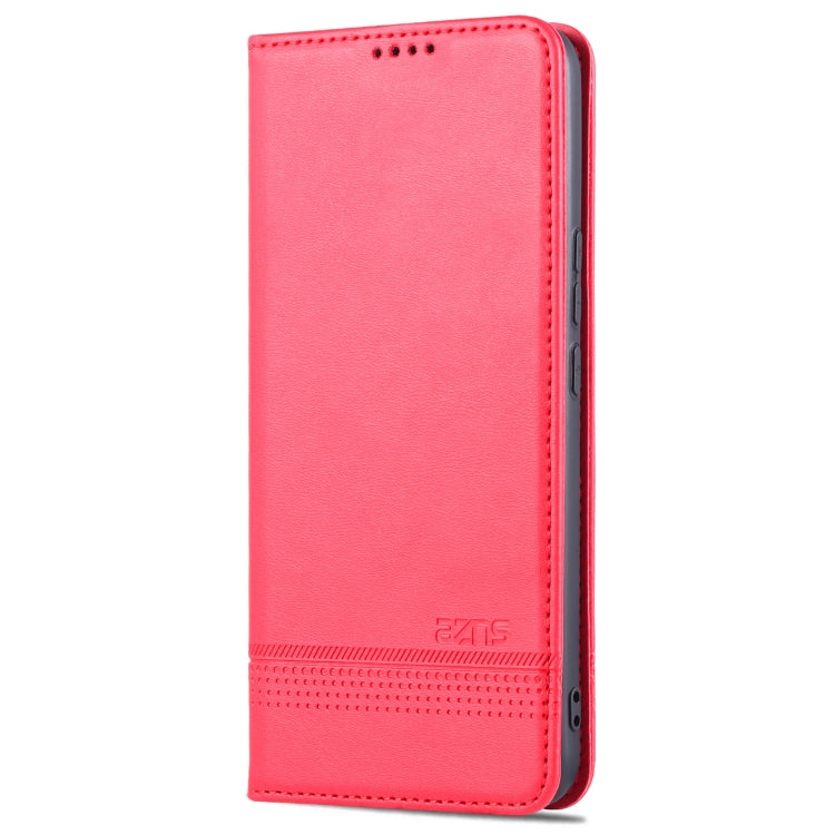 For U-MAGIC 30e AZNS Magnetic Calf Texture Horizontal Flip Leather Case with Card Slots & Holder & Wallet