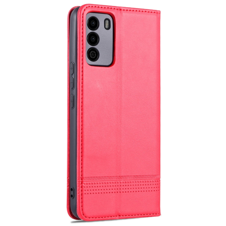 For U-MAGIC 30e AZNS Magnetic Calf Texture Horizontal Flip Leather Case with Card Slots & Holder & Wallet