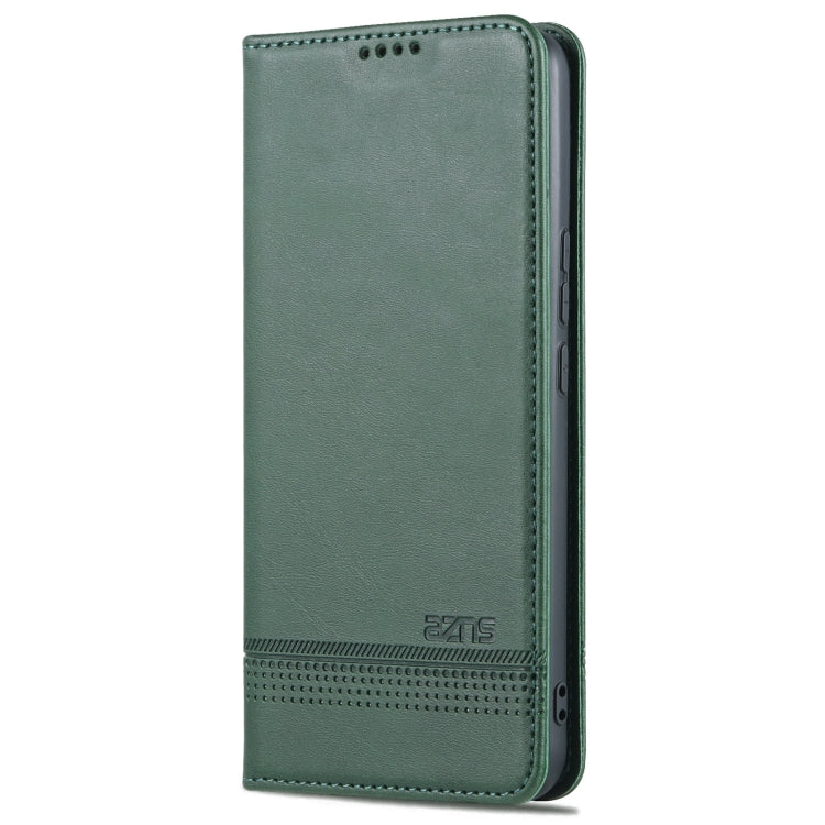 For U-MAGIC 30e AZNS Magnetic Calf Texture Horizontal Flip Leather Case with Card Slots & Holder & Wallet