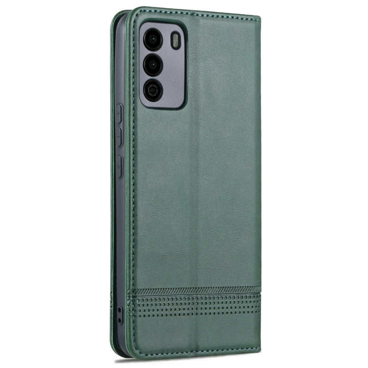For U-MAGIC 30e AZNS Magnetic Calf Texture Horizontal Flip Leather Case with Card Slots & Holder & Wallet