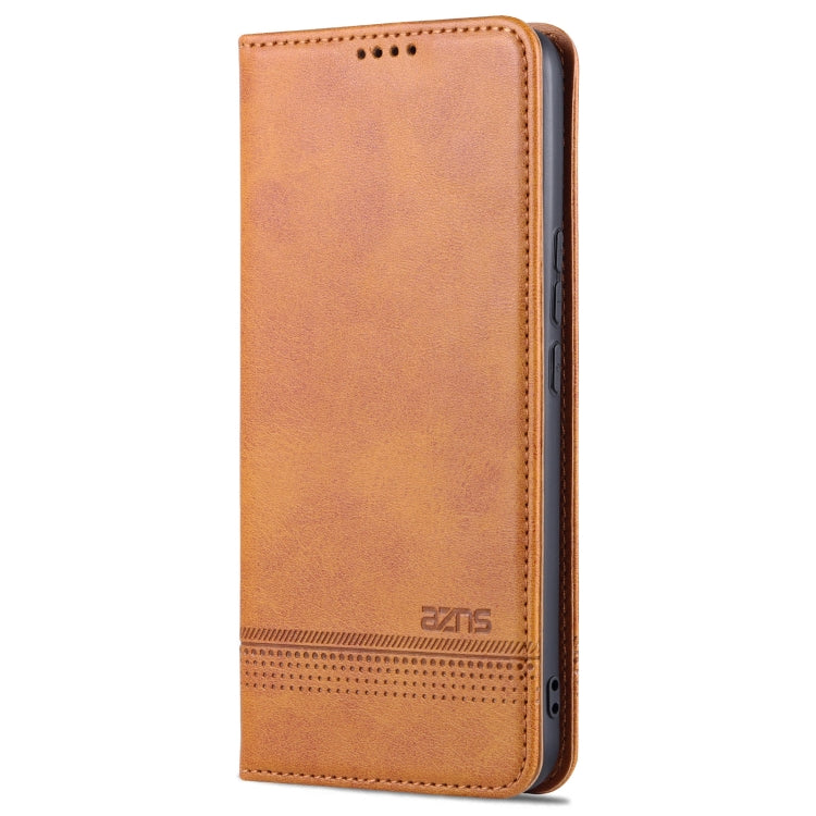 For U-MAGIC 30e AZNS Magnetic Calf Texture Horizontal Flip Leather Case with Card Slots & Holder & Wallet