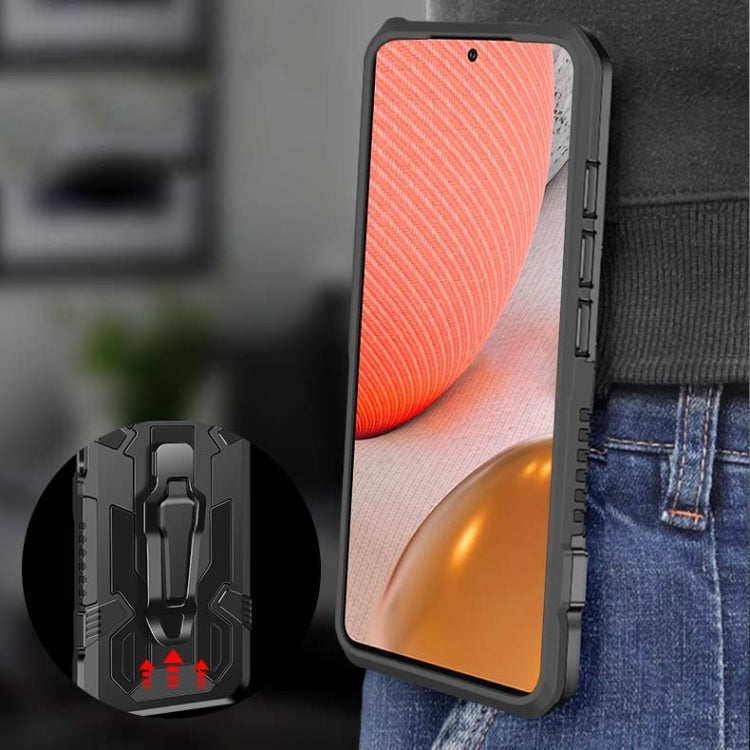 For Samsung Galaxy A03s 166mm Armor Warrior Shockproof PC + TPU Protective Case