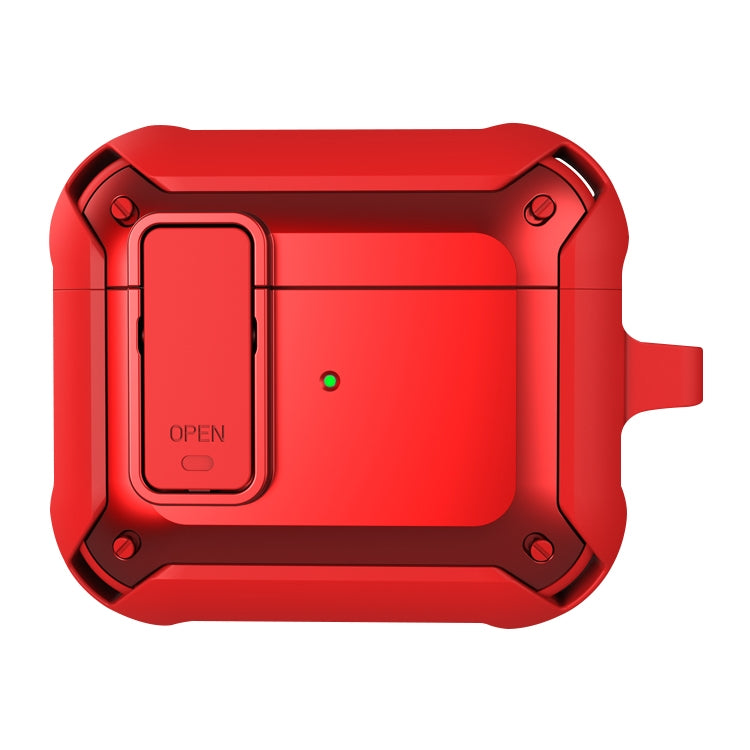 Wireless Earphones Shockproof Bumblebee Silicone Protective Case with Switch & Hook For AirPods 3