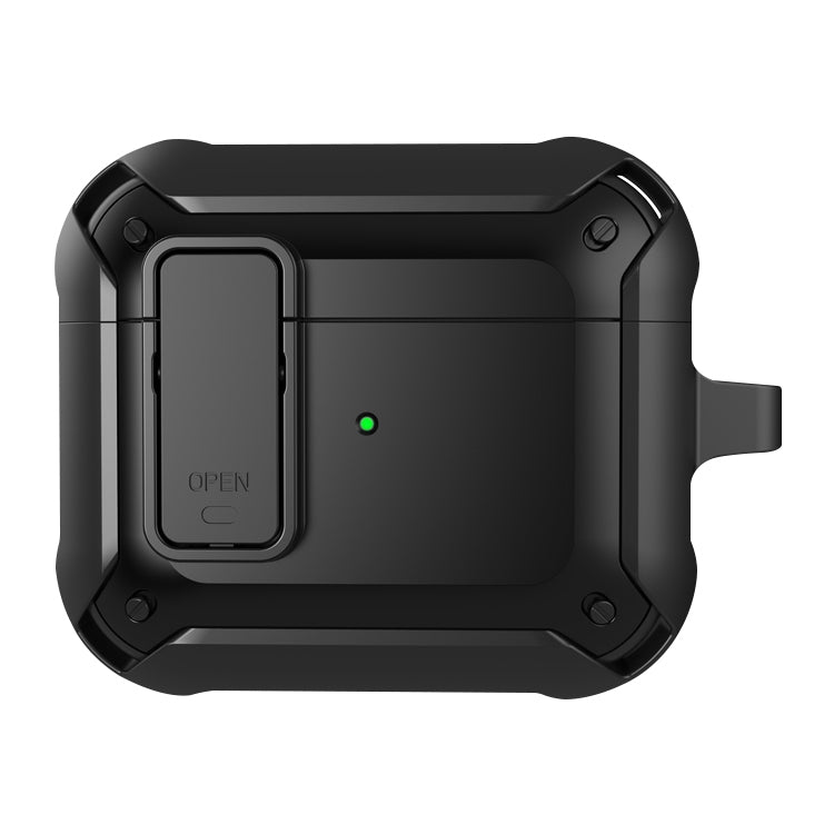 Wireless Earphones Shockproof Bumblebee Silicone Protective Case with Switch & Hook For AirPods 3