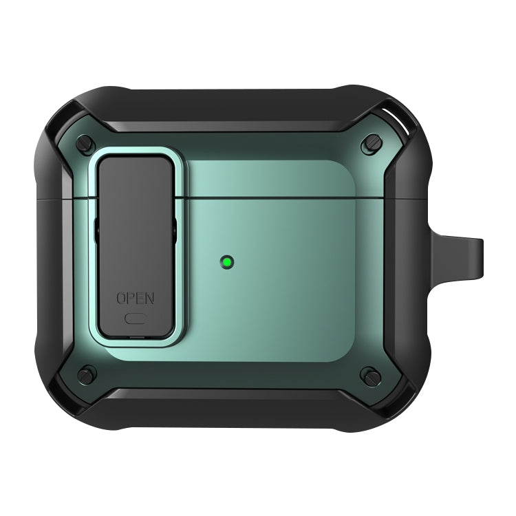 Wireless Earphones Shockproof Bumblebee Silicone Protective Case with Switch & Hook For AirPods 3
