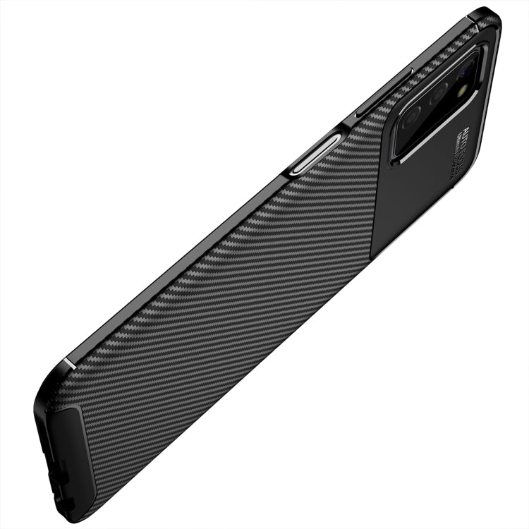 For Samsung Galaxy A03s 166mm Carbon Fiber Texture Shockproof TPU Case