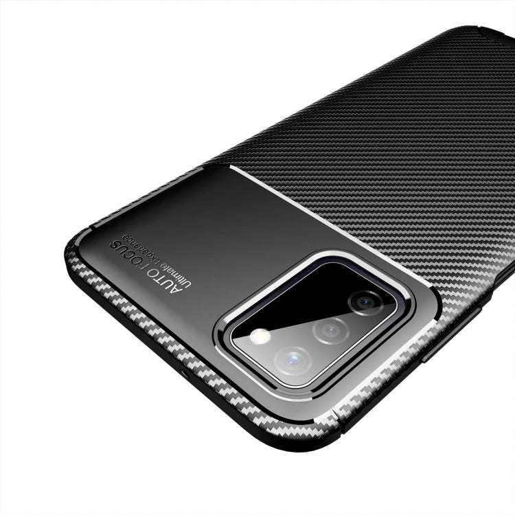 For Samsung Galaxy A03s 166mm Carbon Fiber Texture Shockproof TPU Case