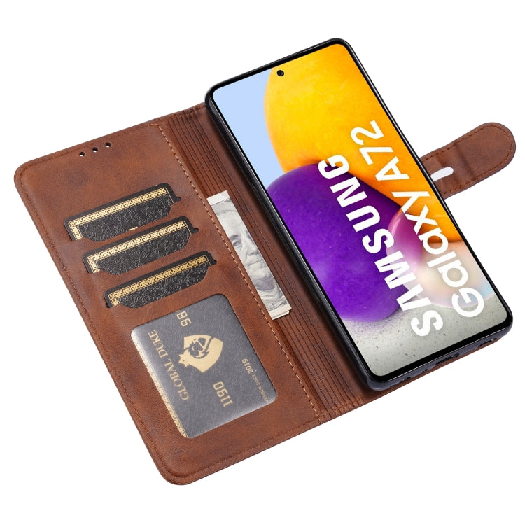 For Samsung Galaxy A03s 166mm Embossed Happy Cat Pattern Horizontal Flip Leather Case with Holder & Card Slots & Wallet