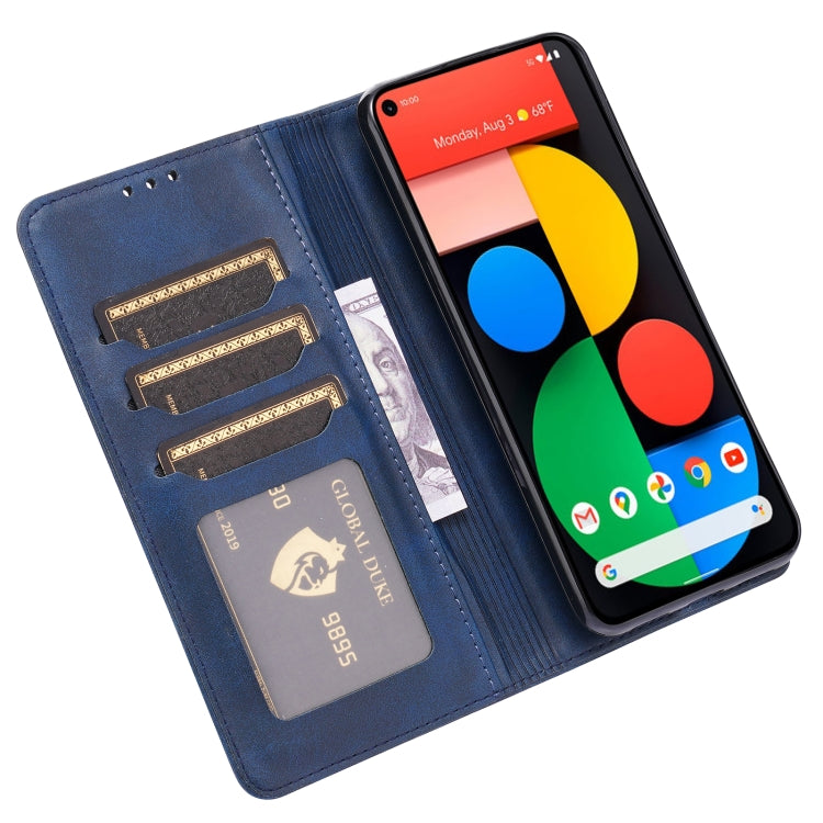 For Google Pixel 5a 5G Embossed Happy Cat Pattern Horizontal Flip Leather Case with Holder & Card Slots & Wallet