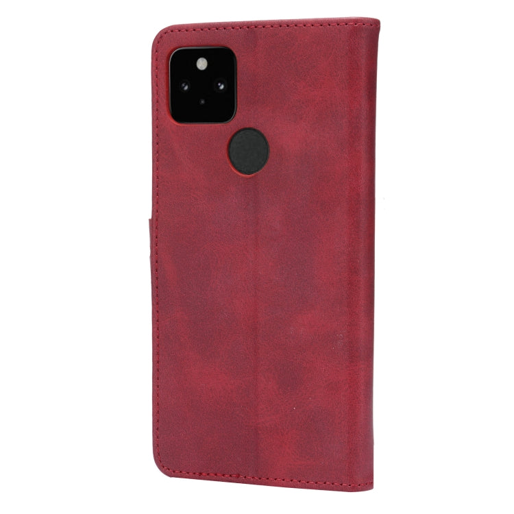 For Google Pixel 5a 5G Embossed Happy Cat Pattern Horizontal Flip Leather Case with Holder & Card Slots & Wallet