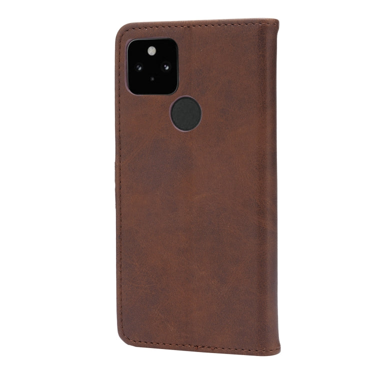 For Google Pixel 5a 5G Embossed Happy Cat Pattern Horizontal Flip Leather Case with Holder & Card Slots & Wallet