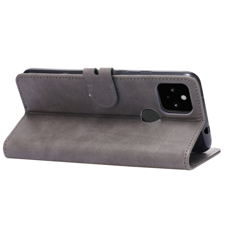 For Google Pixel 5 XL Embossed Happy Cat Pattern Horizontal Flip Leather Case with Holder & Card Slots & Wallet