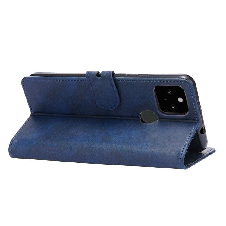 For Google Pixel 5 XL Embossed Happy Cat Pattern Horizontal Flip Leather Case with Holder & Card Slots & Wallet