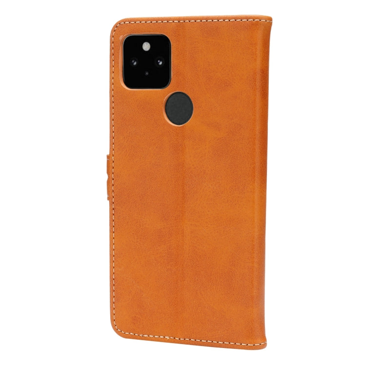 For Google Pixel 5 XL Embossed Happy Cat Pattern Horizontal Flip Leather Case with Holder & Card Slots & Wallet