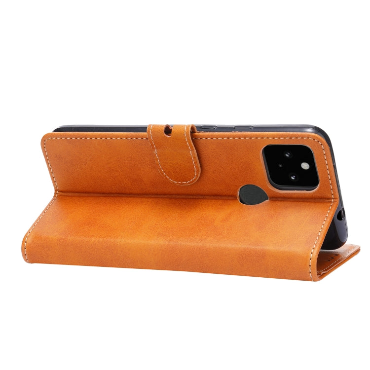 For Google Pixel 5 XL Embossed Happy Cat Pattern Horizontal Flip Leather Case with Holder & Card Slots & Wallet