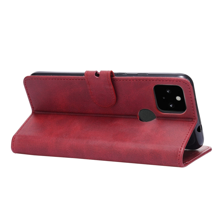 For Google Pixel 5 XL Embossed Happy Cat Pattern Horizontal Flip Leather Case with Holder & Card Slots & Wallet