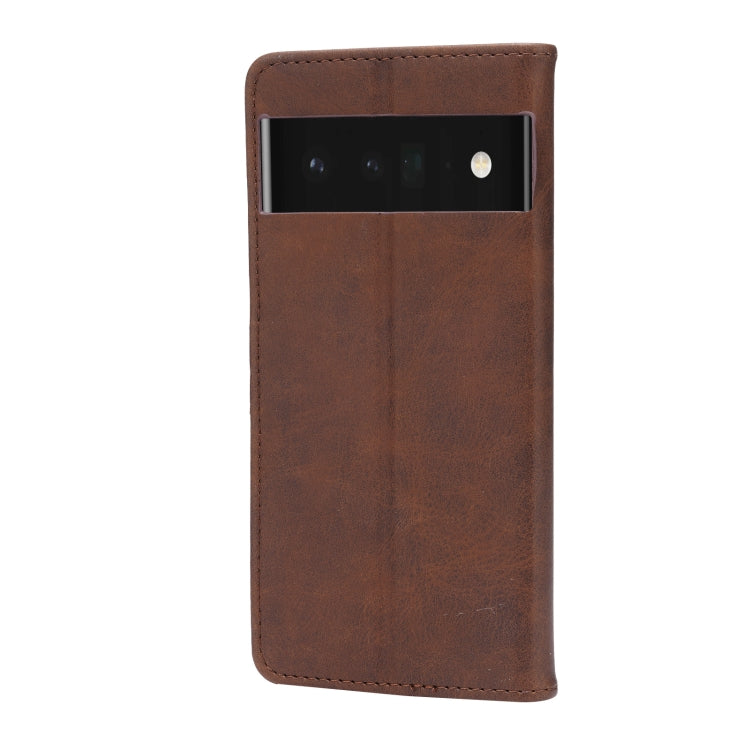 For Google Pixel 6 Pro Embossed Happy Cat Pattern Horizontal Flip Leather Case with Holder & Card Slots & Wallet