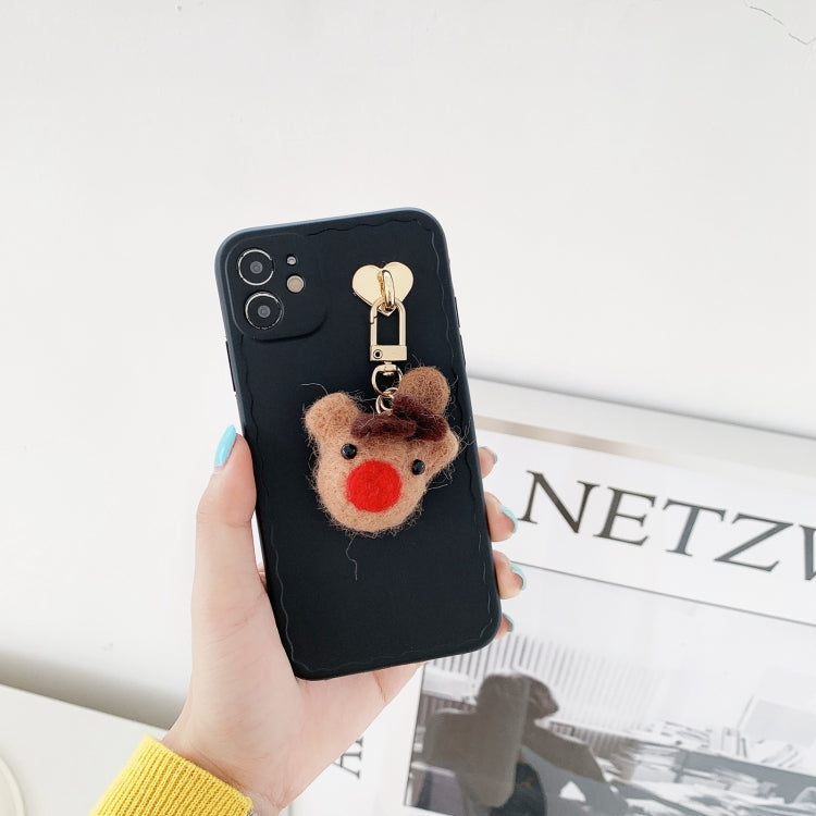 For iPhone 13 Pro Max Elk Pendant Wave TPU Case
