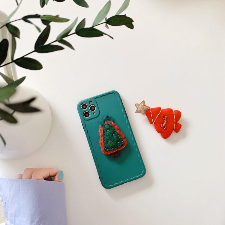 For iPhone 12 Pro Max Christmas Tree Wave Shockproof TPU Protective Case
