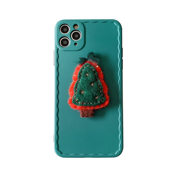 For iPhone 12 Pro Christmas Tree Wave Shockproof TPU Protective Case