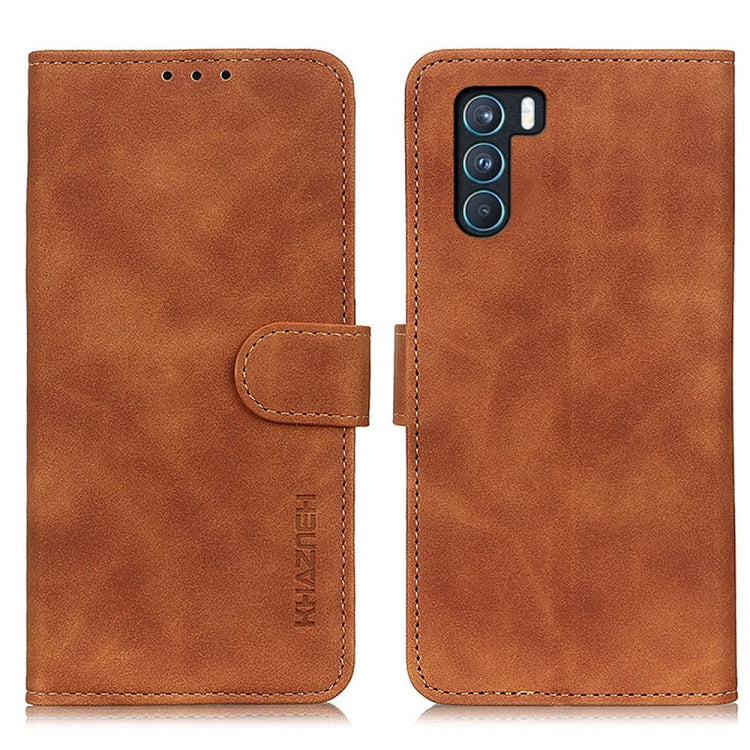 For OPPO K9 Pro KHAZNEH Retro Texture PU + TPU Horizontal Flip Leather Case with Holder & Card Slots & Wallet