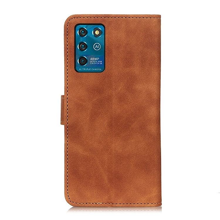 For ZTE Blade V30 Vita KHAZNEH Retro Texture PU + TPU Horizontal Flip Leather Case with Holder & Card Slots & Wallet
