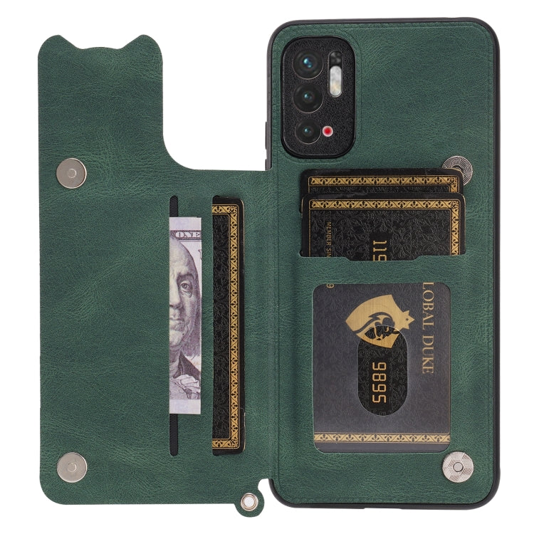 For Xiaomi Redmi Note 10 5G Mandala Embossed PU + TPU Magnetic Case with Card Slots & Holder & Lanyard