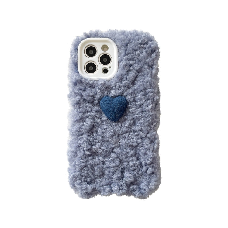For iPhone 13 mini Plush Heart Soft Protective Case