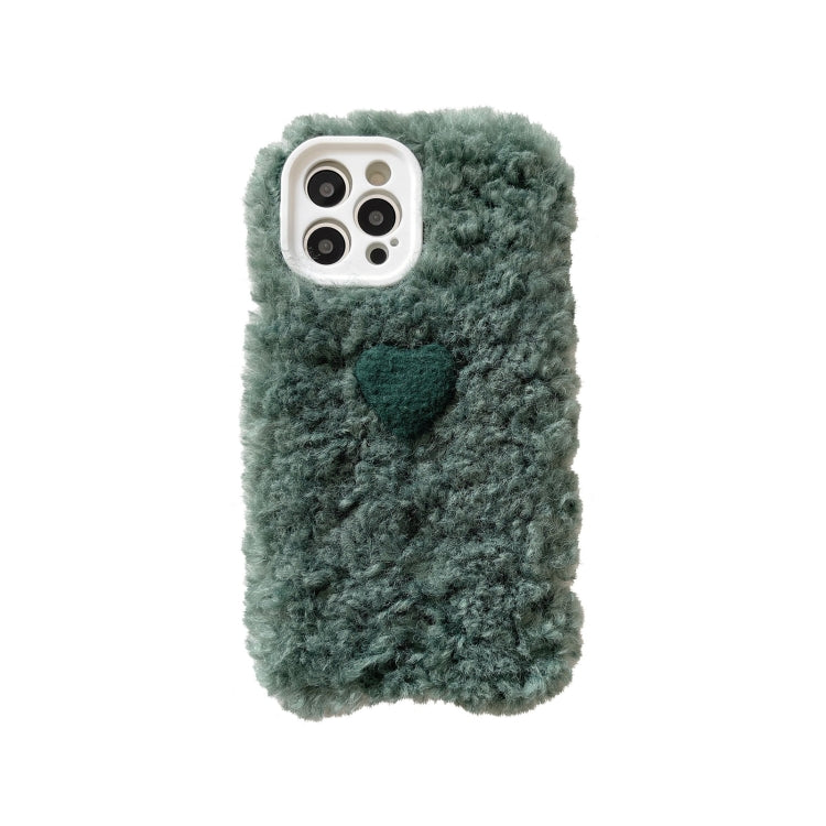For iPhone 13 mini Plush Heart Soft Protective Case