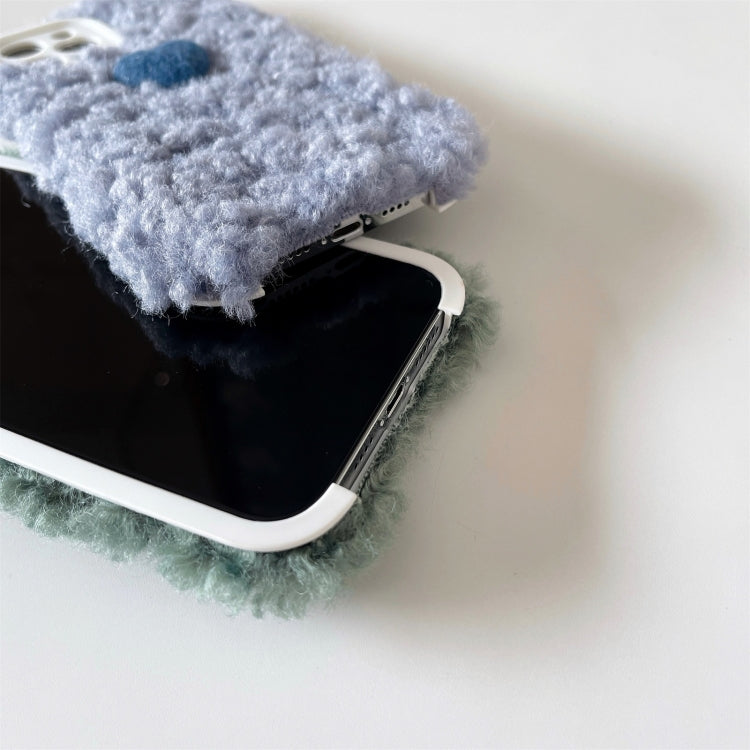 For iPhone 13 mini Plush Heart Soft Protective Case
