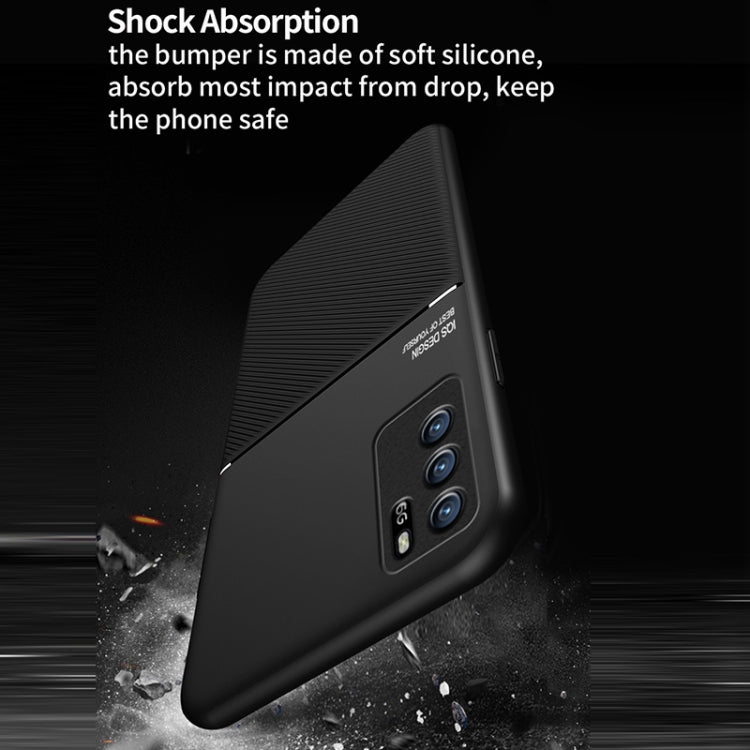 For OPPO Reno6 Z Classic Tilt Strip Grain Magnetic Shockproof PC + TPU Case