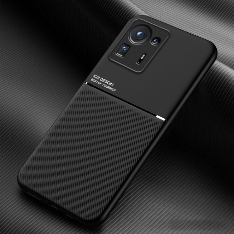 For Xiaomi Mi Mix 4 Classic Tilt Strip Grain Magnetic Shockproof PC + TPU Case