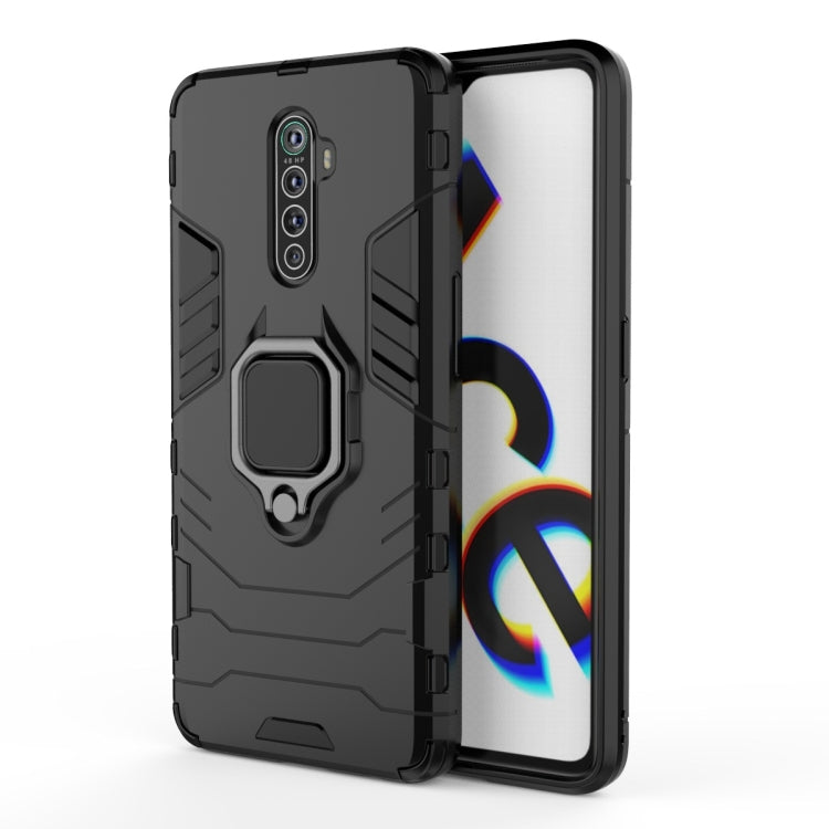 For OPPO Reno Ace Shockproof PC + TPU Protective Case with Magnetic Ring Holder