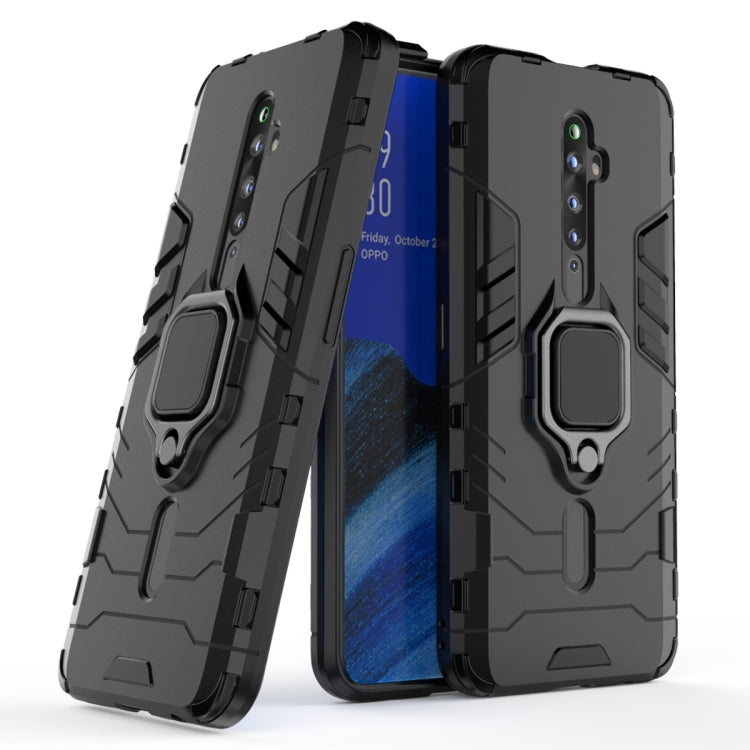For OPPO Reno2 Z Shockproof PC + TPU Protective Case with Magnetic Ring Holder