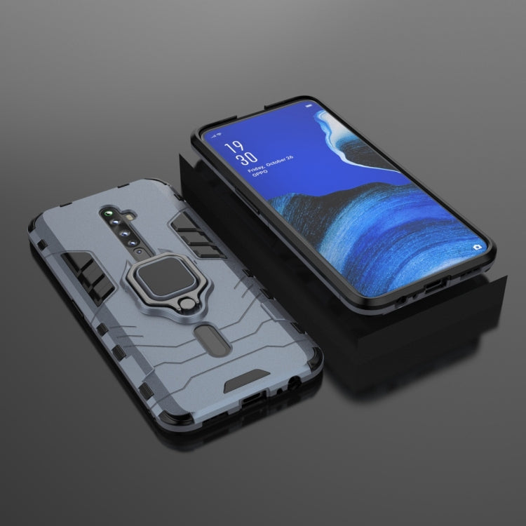 For OPPO Reno2 Z Shockproof PC + TPU Protective Case with Magnetic Ring Holder