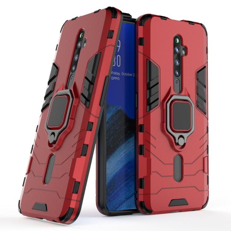 For OPPO Reno2 Z Shockproof PC + TPU Protective Case with Magnetic Ring Holder