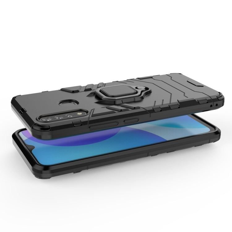 For Vivo U3 & Y19 Shockproof PC + TPU Protective Case with Magnetic Ring Holder