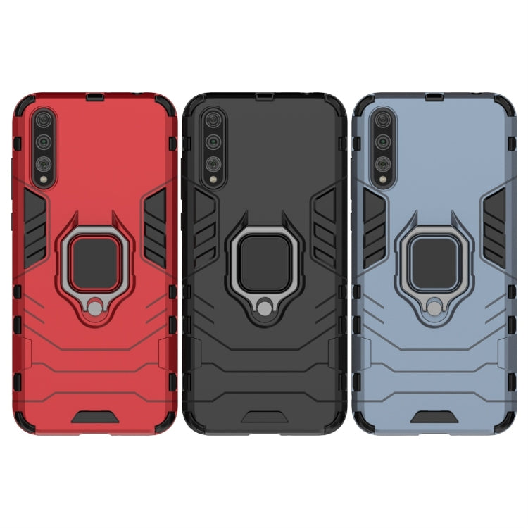 For Huawei Enjoy 10s Shockproof PC + TPU Protective Case with Magnetic Ring Holder