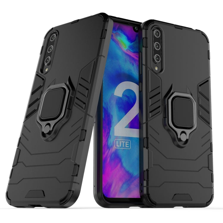 For Huawei Honor 20 Lite Shockproof PC + TPU Protective Case with Magnetic Ring Holder