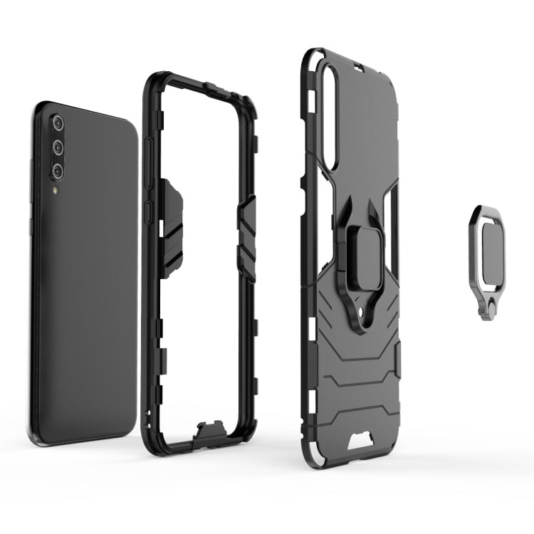 For Huawei Honor 20 Lite Shockproof PC + TPU Protective Case with Magnetic Ring Holder