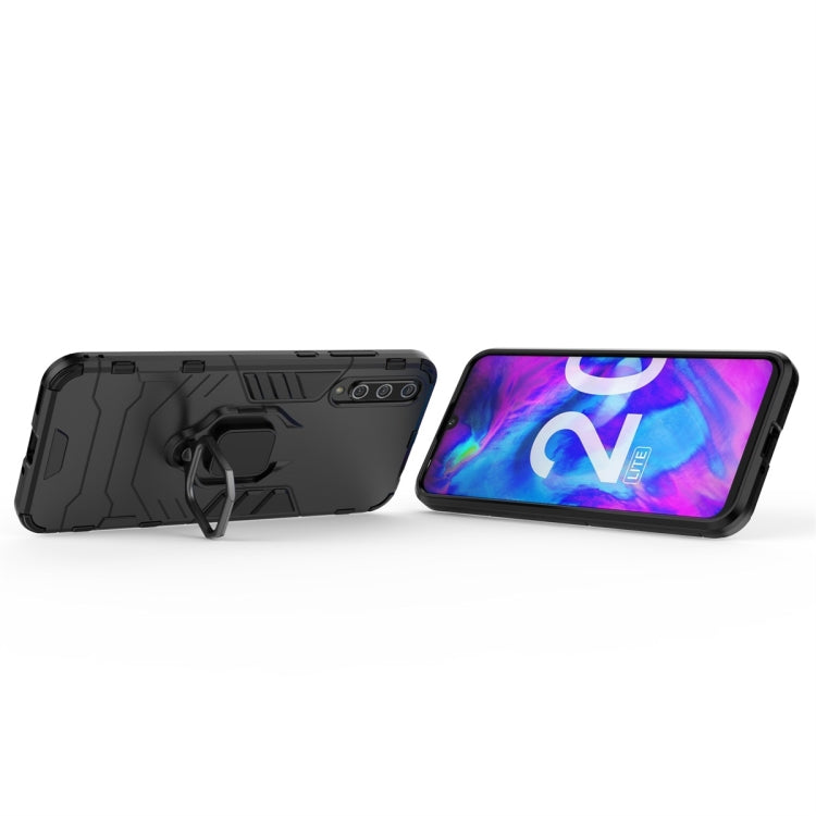 For Huawei Honor 20 Lite Shockproof PC + TPU Protective Case with Magnetic Ring Holder