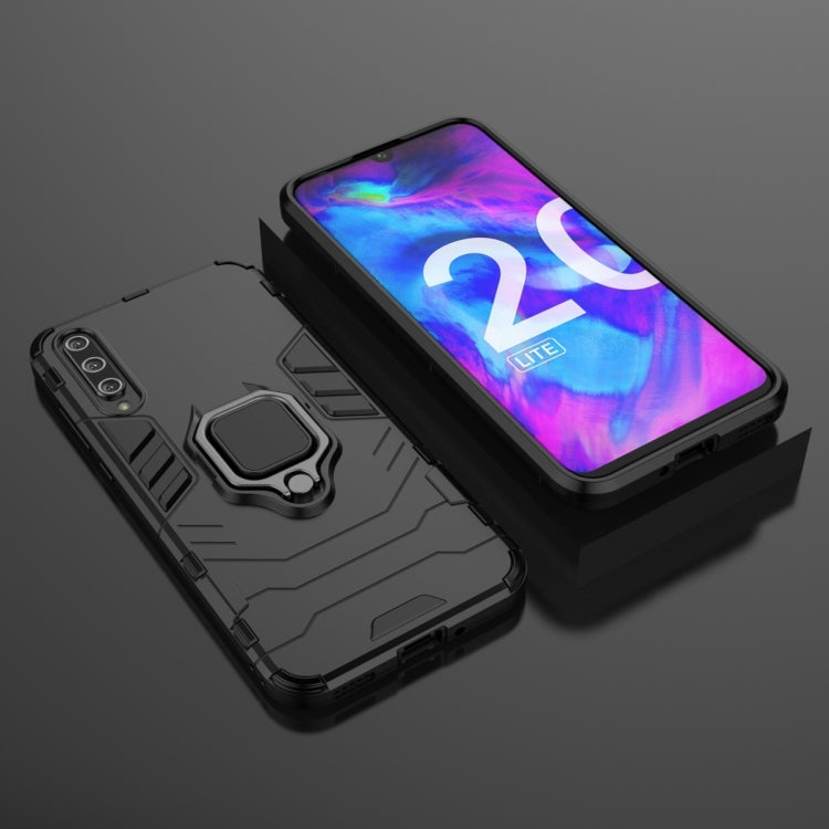 For Huawei Honor 20 Lite Shockproof PC + TPU Protective Case with Magnetic Ring Holder