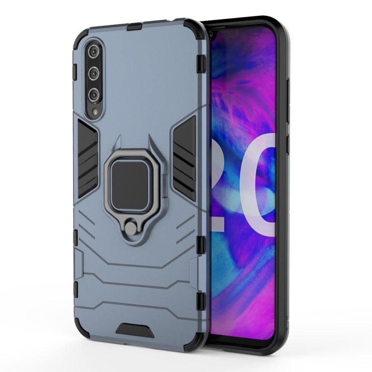 For Huawei Honor 20 Lite Shockproof PC + TPU Protective Case with Magnetic Ring Holder